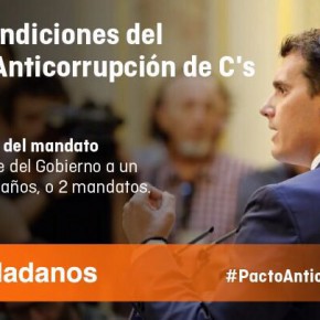 C´s Navalcarnero propuso promover la limitación a un máximo de dos legislaturas (8 años) el ejercico del cargo de Alcalde, y es rechazado por los grupos Psoe, Podemos y VPN.